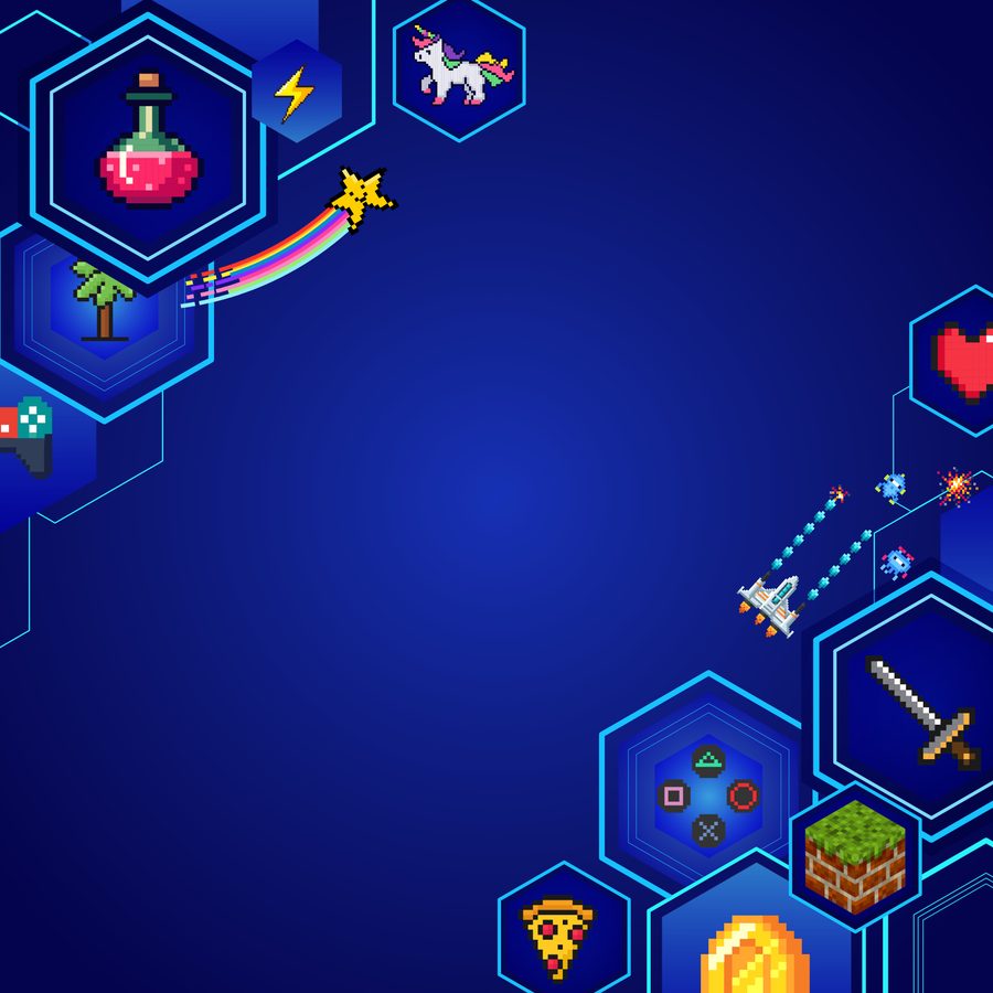 Good Game background, design draft 1