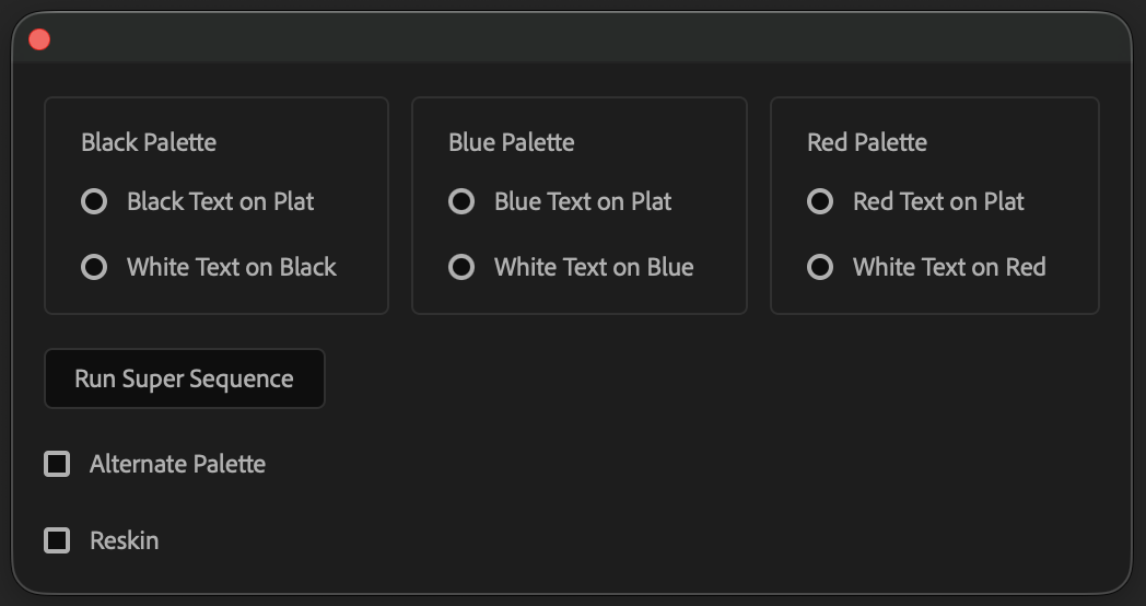 Updated AutoDesigner UI